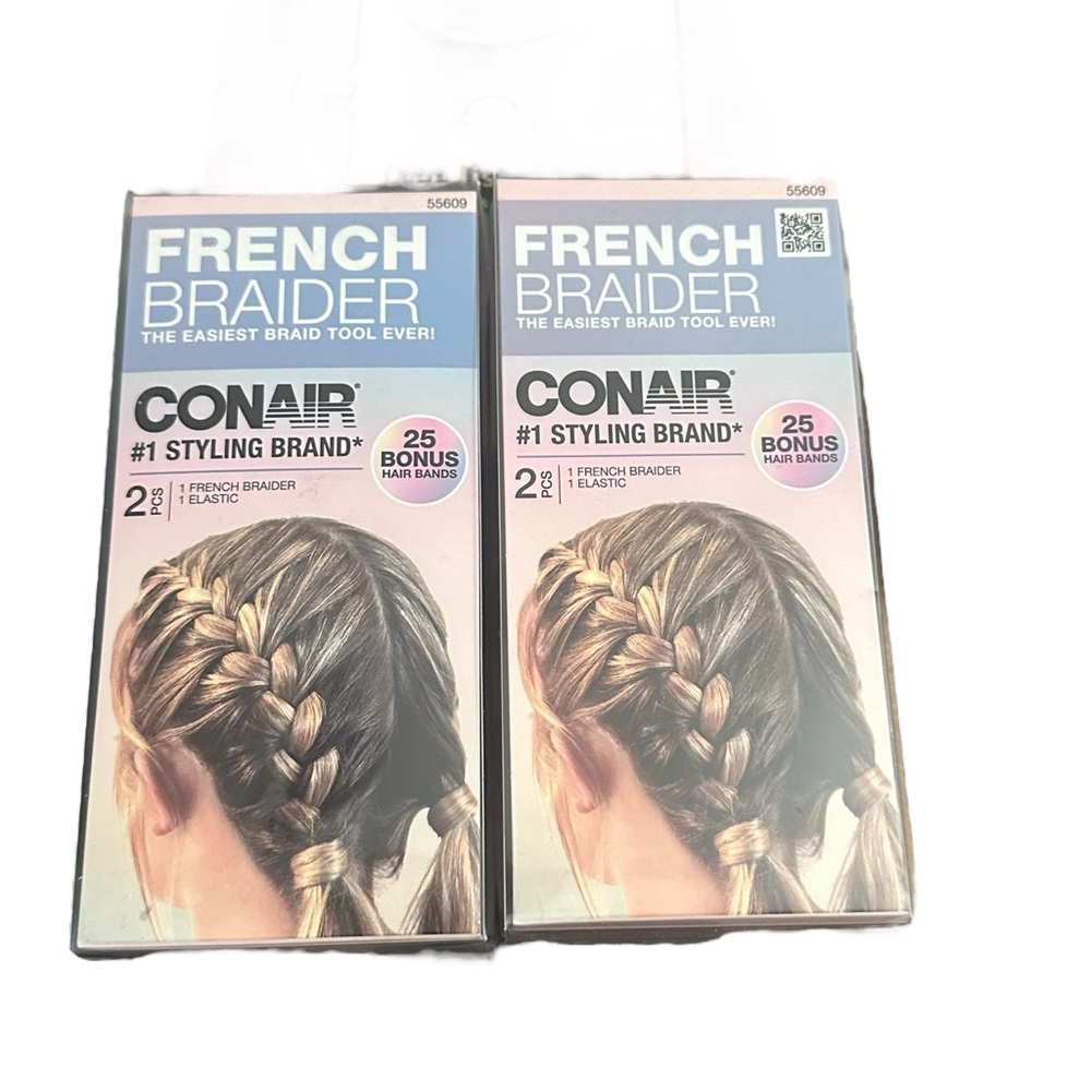 Conair French Braider Hair Style Tool West Braid Purple NEW x2
